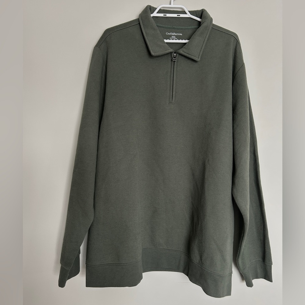 Croft & Barrow oversized quarter zip sweater. Size XXL. Fleece interior.